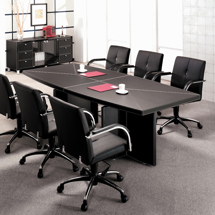 인조가죽 회의용 테이블 LT09 회의실 사무실 서재 미팅 OAT