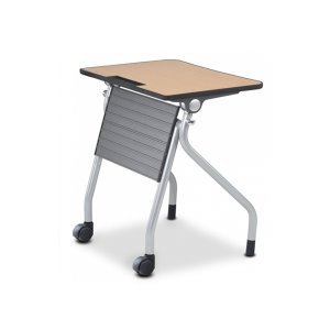 KI D-100 학생 연수용 테이블 가림판유 바퀴형 세미나 수강용 강의용 책상