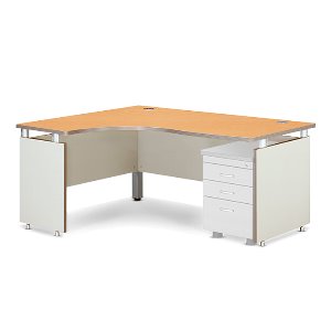 HPR UFS9001 L형 책상 하부목재 사무실 데스크 사무가구