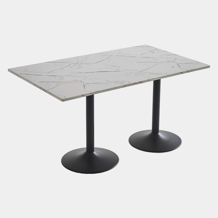 디스크 테이블 마블 블랙프레임 T607 인테리어 식탁 카페 사각 탁자 DS