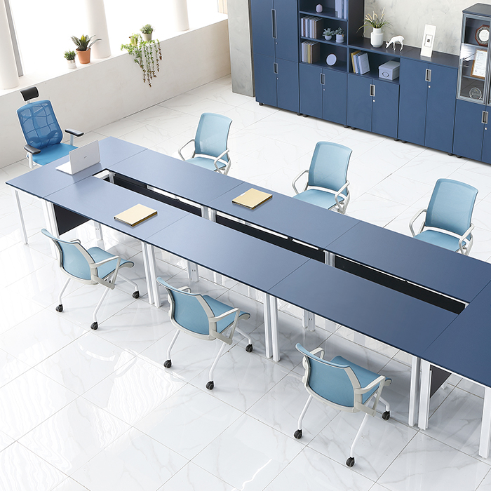 피에프 연결형 회의테이블 목재가림판 회의실 업무용 데스크 책상